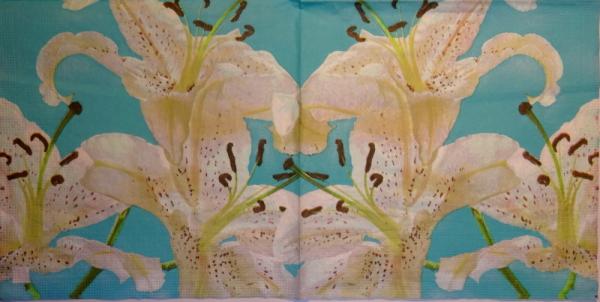 069 Lilien - 3-lagig (blau) - ppd - Krackenberger